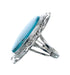Native American Sterling Silver Turquoise Hand Crafted Ring Size 6 AX126252
