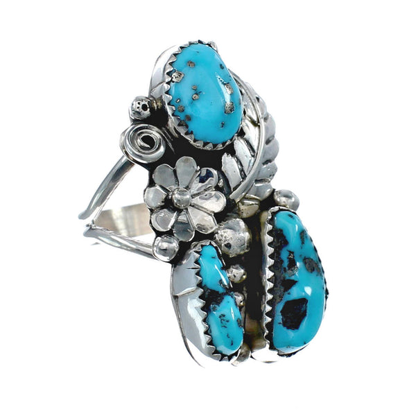 Navajo Turquoise Multistone Ring Size 9-3/4 AX126181