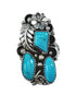 Navajo Turquoise Multistone Ring Size 9-1/4 AX126184