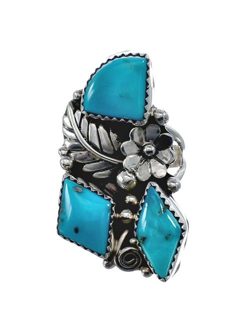 Navajo Turquoise Multistone Ring Size 9 AX126187