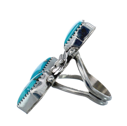 Navajo Turquoise Multistone Ring Size 9 AX126187