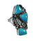 Navajo Turquoise Multistone Ring Size 8-1/2 AX126188