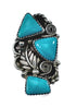 Navajo Turquoise Multistone Ring Size 8-1/2 AX126188