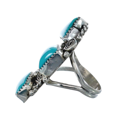 Navajo Turquoise Multistone Ring Size 8-1/2 AX126188