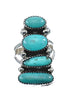 Navajo Turquoise Multistone Ring Size 10-1/2 AX126191