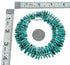 Native American Turquoise Graduated Bead And Sterling Silver Necklace JX126233