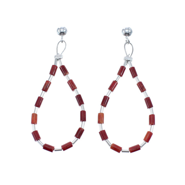 Man Made Oyster Shell Liquid Sterling Silver Post Dangle Earrings JX126772