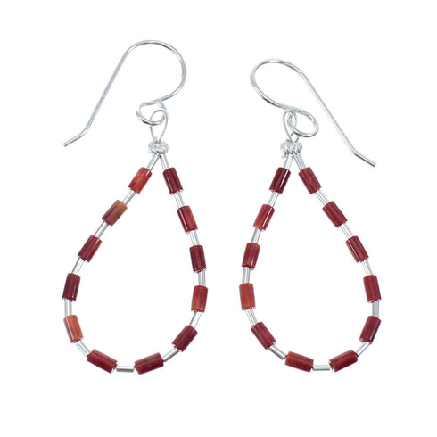 Man Made Oyster Shell Liquid Sterling Silver Hook Dangle Earrings JX126773