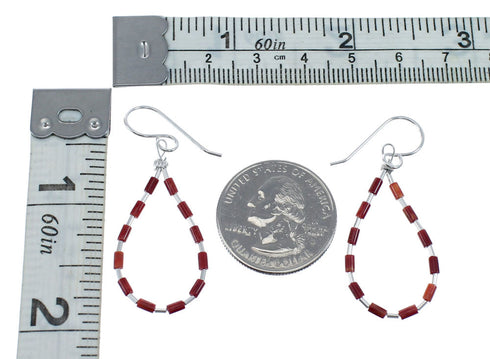 Man Made Oyster Shell Liquid Sterling Silver Hook Dangle Earrings JX126773