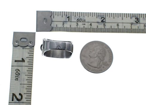 Navajo Authentic Sterling Silver Band Ring Size 8 AX127237