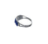 Blue Opal Authentic Sterling Silver Zuni Ring Size 6 AX127108
