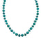 Native American Turquoise Sterling Silver Bead Necklace JX127120