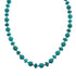 Native American Turquoise Sterling Silver Bead Necklace JX127120