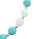 Turquoise Mother of Pearl Sterling Silver Native American Bead Necklace JX127152