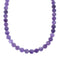 Amethyst Sterling Silver Native American Bead Necklace JX127161