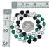 Malachite Onyx Sterling Silver Native American Bead Necklace JX127142