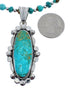 Sterling Silver Turquoise Native American Bead Necklace Set AX127280