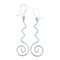Native American Genuine Sterling Silver Hook Dangle Earrings JX127285