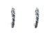 Navajo Twisted Sterling Silver Post Hoop Earrings JX127286