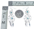 Native American Sterling Silver Turquoise Double Dream Catcher Feather Earrings JX127312