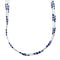 3 Strand Lapis Hand Strung Genuine Sterling Liquid Silver Necklace JX127341