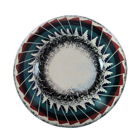 Native American Pottery Hand Crafted Navajo Pot By Agnes Woods JX127356