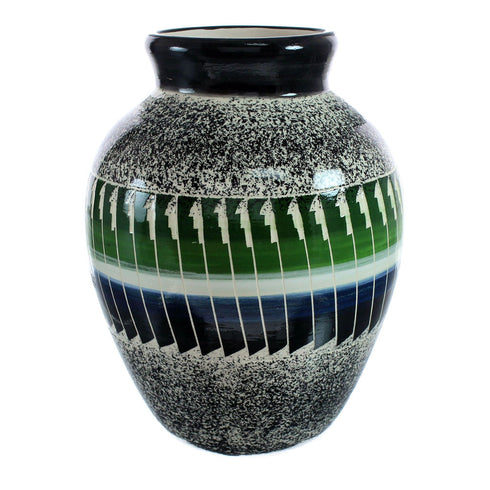 Native American Pottery Hand Crafted Navajo Pot By Agnes Woods JX127343