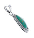 Native American Navajo Genuine Sterling Silver And Turquoise Pendant AX127444