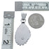 Native American Navajo Genuine Sterling Silver And Turquoise Pendant AX127447