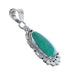 Native American Navajo Genuine Sterling Silver And Turquoise Pendant AX127450