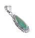 Native American Navajo Genuine Sterling Silver And Turquoise Pendant AX127451