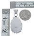 Native American Navajo Genuine Sterling Silver And Turquoise Pendant AX127451