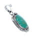 Native American Navajo Genuine Sterling Silver And Turquoise Pendant AX127454