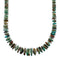 Native American Turquoise Authentic Sterling Silver Bead Necklace AX127428