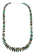 Native American Turquoise Authentic Sterling Silver Bead Necklace AX127428