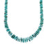 Native American Turquoise Authentic Sterling Silver Bead Necklace AX127427