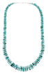 Native American Turquoise Authentic Sterling Silver Bead Necklace AX127427