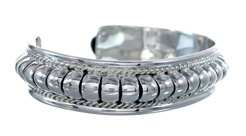 Native American Genuine Sterling Silver Cuff Bracelet AX127476