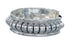 Native American Genuine Sterling Silver Cuff Bracelet AX127476