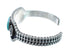 Navajo Authentic Sterling Silver Turquoise Cuff Bracelet AX127488