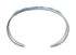 Zuni Sterling Silver Turquoise Inlay Cuff Bracelet AX127478