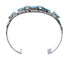 Turquoise Sterling Silver Zuni Effie Calavaza Snake Cuff Bracelet AX127480