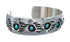Native American Sterling Silver Turquoise Bear Paw Cuff Bracelet AX127483