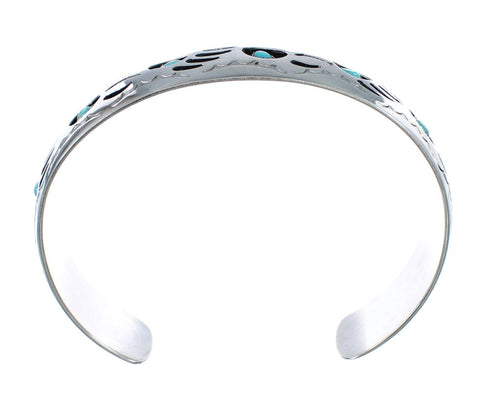 Native American Sterling Silver Turquoise Bear Paw Cuff Bracelet AX127483