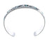 Native American Sterling Silver Turquoise Bear Paw Cuff Bracelet AX127483