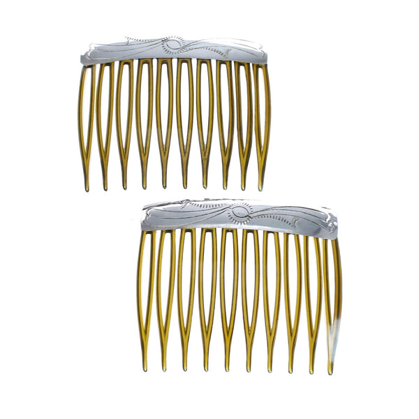 Sterling Silver American Indian Hair Combs AX127503