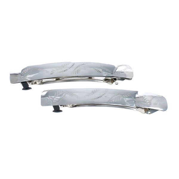 Navajo Sterling Silver Hair Barrettes AX127493