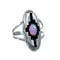 Navajo Sterling Silver Pink Opal Ring Size 6-3/4 AX127518