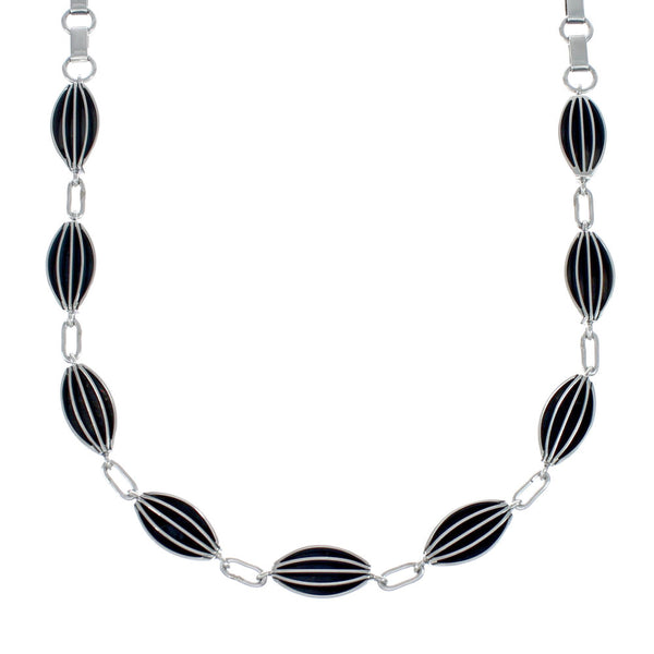 Genuine Sterling Silver Navajo Link Necklace AX127534