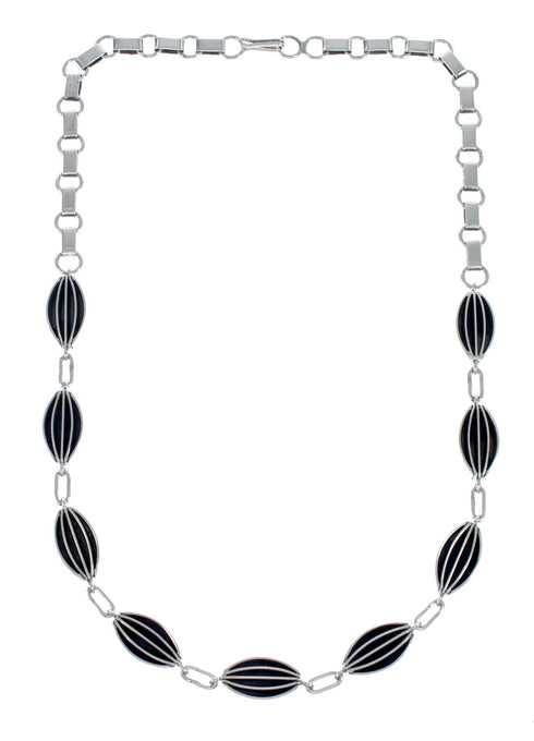 Genuine Sterling Silver Navajo Link Necklace AX127534